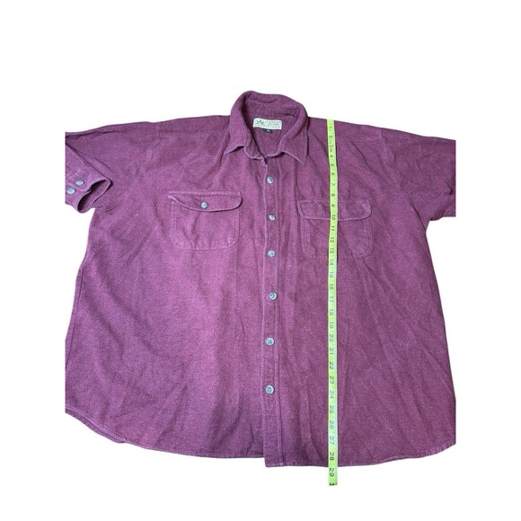90s Canyon Guide Outfitters Maroon Red Western Button Up Shirt Mens 2XL - Picture 5 of 6